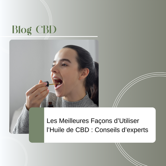 Les Meilleures Façons d’Utiliser l’Huile de CBD : Conseils d’Experts