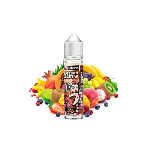 Flacon de e-liquide Blossom Cocktail 50ml Liquideo, saveur fruits tropicaux