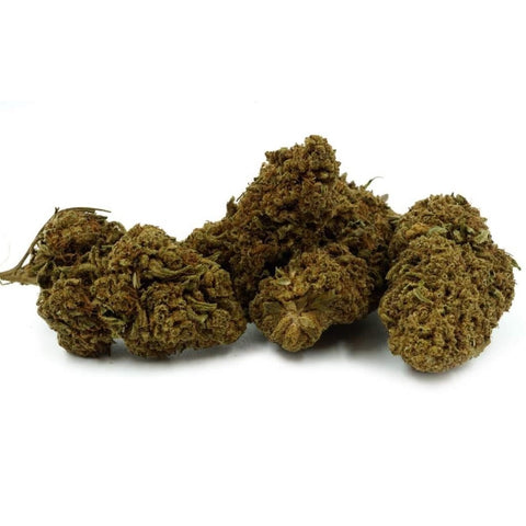 Visuel de la fleur de CBD blue dream vendu par cbdeer. La Blue Dream est une fleur de CBD qui présente un arôme fruité très prononcé avec des notes de baies et d’agrumes, avec une saveur sucrée de vanille.