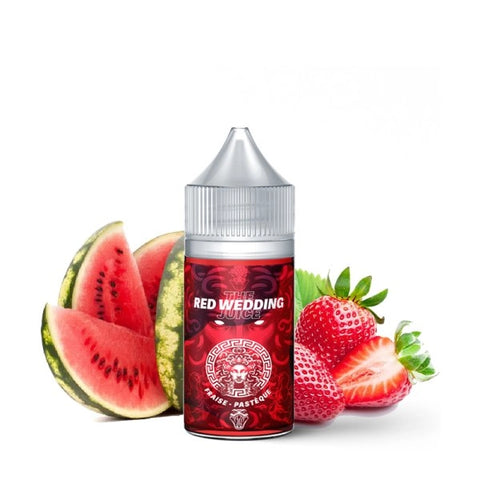Flacon de concentré Red Wedding 30ml - The MDS Juice, arôme fraise et pastèque, saveur fruitée explosive et rafraîchissante.
