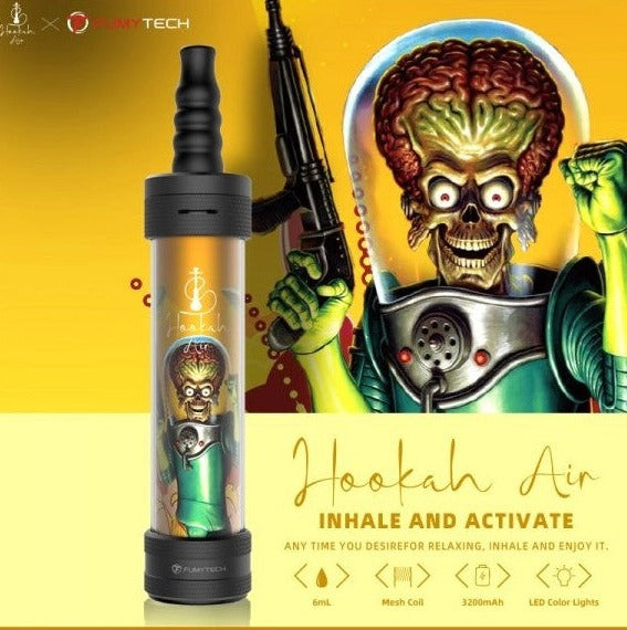 E-CHICHA PORTABLE HOOKAH AIR MARTIAN - FUMYTECH  CBDeer