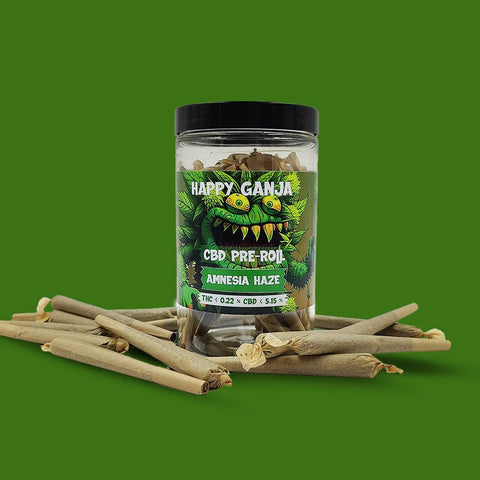 PRE-ROLL AMNESIA CBD 25PCS - HAPPY GANJA - Premium from Happy ganja - Just $85! Shop now at CBDeer