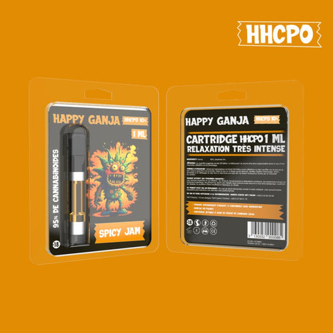 CARTOUCHE 10% HHCPO SPICY JAM - HAPPY GANJA - Premium cartouche HHCPO from Happy ganja - Just $35.90! Shop now at CBDeer