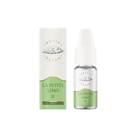 Visuel du e-liquide la petite limo provenant de la marque petit nuage et vendu chez CBDeer. Un liquide pret a vaper en 10ml au bon goût de limonade avec plusieurs dosages de nicotine. Pas cher: 4,90€