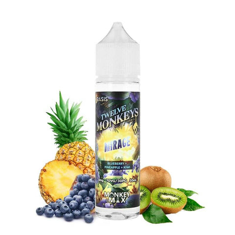 MIRAGE - OASIS TWELVE MONKEYS 50ML - Premium Eliquide from CBDeer - Just $20.90! Shop now at CBDeer