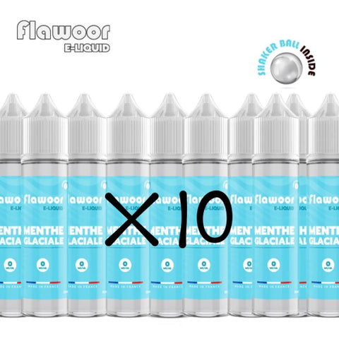 Pack 10pcs Menthe Glaciale 50ml – Flawoor E-Liquid