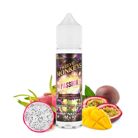 PASSION - OASIS TWELVE MONKEYS 50ML - Premium Eliquide from CBDeer - Just $20.90! Shop now at CBDeer