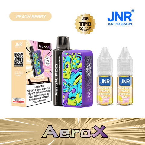 Puff AEROX JNR Peach Berry 32000 bouffées saveur pêche fruits des bois