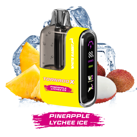 Puff Tornado X White Rabbit - Pineapple Litchi Ice 25000 puffs saveur ananas litchi glacé