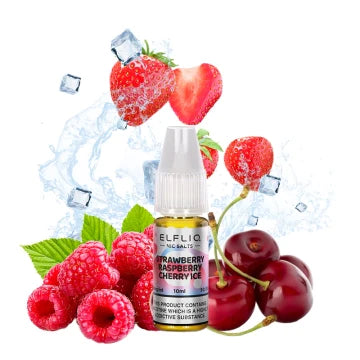 CBDeer - Strawberry Raspberry Cherry Ice Nic Salt 10ml - Elfliq by Elf Bar