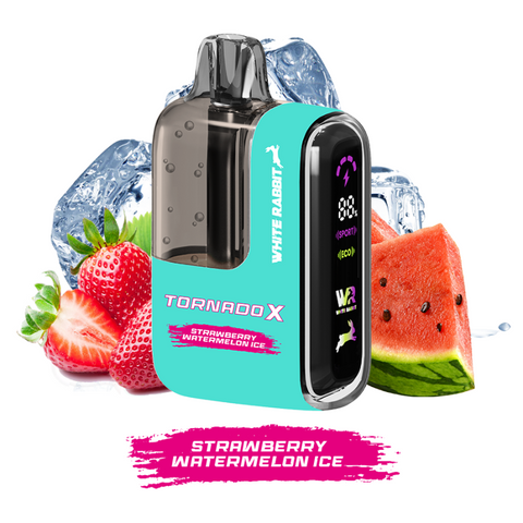 Puff Tornado X White Rabbit - Strawberry Watermelon Ice 25000 puffs saveur fraise pastèque glacée