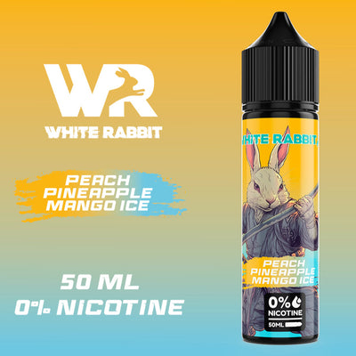 E-liquide Peach Pineapple Mango Ice 50ml Tornado X - White Rabbit