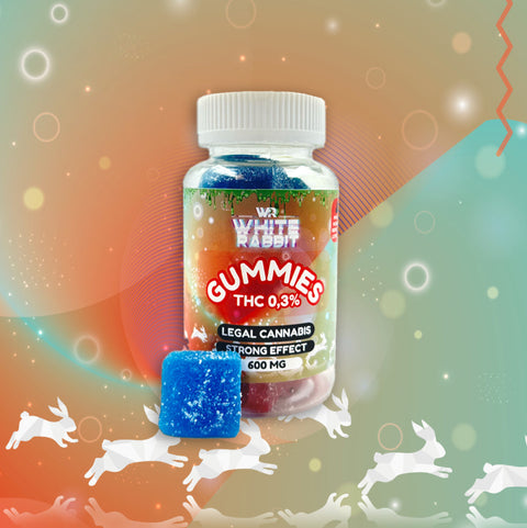 GUMMIES EXTRA STRONG DE LA MARQUE WHITE RABBIT VENDU CHEZ CBDEER