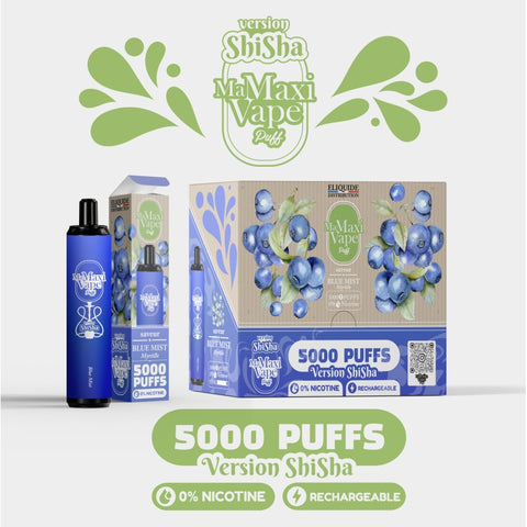 BLUE MIST SHISHA 5000 PUFFS - MA MAXI VAPE - Premium from MA PETITE VAPE - Just $16.90! Shop now at CBDeer