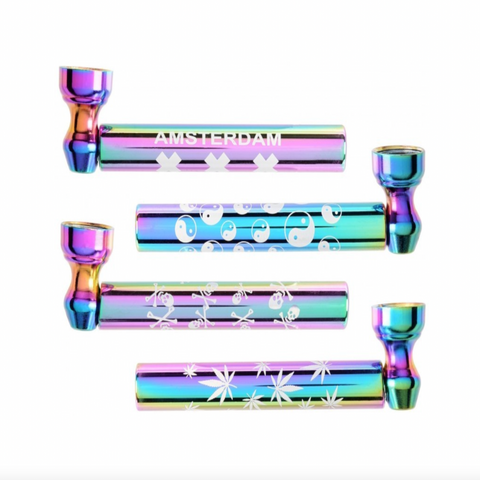 MINI PIPE EN MÉTAL RAINBOW - Premium from CBDeer - Just $5.00! Shop now at CBDeer