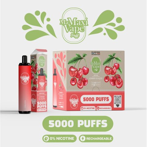 CERISE GLACÉE 5000 PUFFS - MA MAXI VAPE - Premium from MA PETITE VAPE - Just $16.90! Shop now at CBDeer