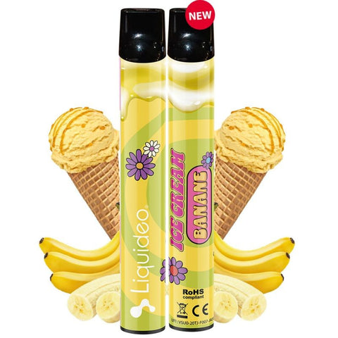ICE CREAM BANANE 600 PUFFS - WPUFF BY LIQUIDÉO - Premium Eliquide from LIQUIDEO - Just $6.90! Shop now at CBDeer