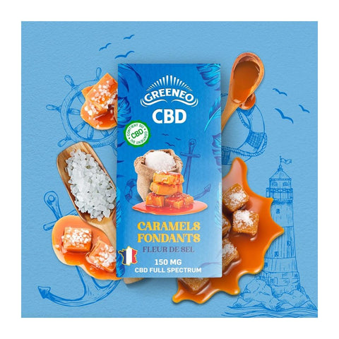 CARAMELS FONDANTS FLEUR DE SEL CBD - GREENEO - Premium Alimentaire from GREENEO - Just $19.90! Shop now at CBDeer