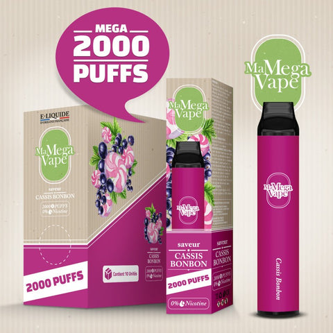 CASSIS BONBON 2000 PUFFS - MA MEGA VAPE - Premium from MA MEGA VAPE - Just $9.90! Shop now at CBDeer