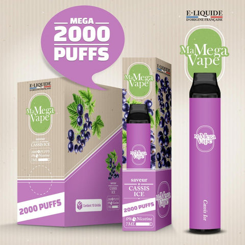 CASSIS ICE 2000 PUFFS - MA MEGA VAPE - Premium from MA MEGA VAPE - Just $9.90! Shop now at CBDeer