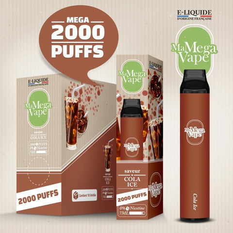 COLA ICE 2000 PUFFS - MA MEGA VAPE - Premium from MA PETITE VAPE - Just $9.90! Shop now at CBDeer