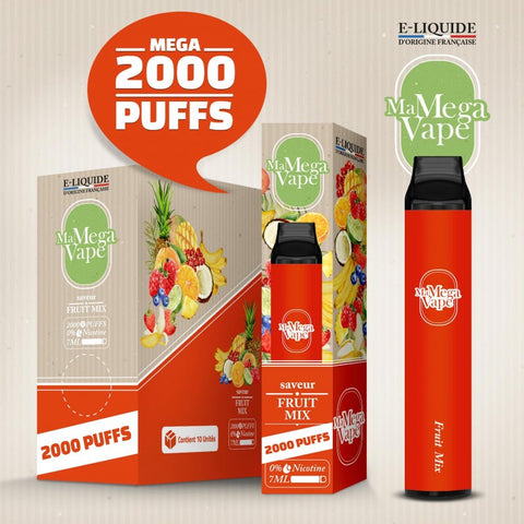 FRUIT MIX 2000 PUFFS - MA MEGA VAPE - Premium from MA MEGA VAPE - Just $9.90! Shop now at CBDeer