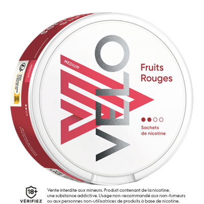 SACHET NICOTINE FRUITS ROUGES - VELO - Premium from VELO - Just $7.90! Shop now at CBDeer