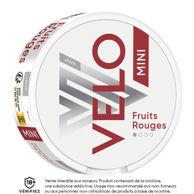 SACHET NICOTINE FRUITS ROUGES - VELO - Premium from VELO - Just $7.90! Shop now at CBDeer
