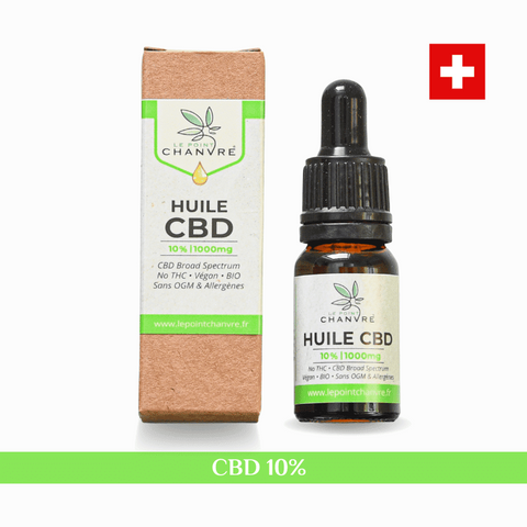HUILE BIO BROAD SPECTRUM CBD - LE POINT CHANVRE - Premium huile from LE POINT CHANVRE - Just $21.90! Shop now at CBDeer