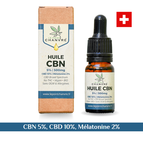 HUILE BIO CBN, CBD & MÉLATONINE - LE POINT CHANVRE - Premium huile from LE POINT CHANVRE - Just $39.90! Shop now at CBDeer