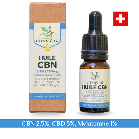 HUILE BIO CBN, CBD & MÉLATONINE - LE POINT CHANVRE - Premium huile from LE POINT CHANVRE - Just $39.90! Shop now at CBDeer
