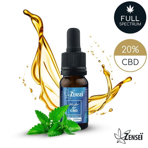 HUILE DE CBD 20% BROAD SPECTRUM MENTHE FRAICHE ZENSEI - Premium Huile from ZENSEI - Just $63.90! Shop now at CBDeer