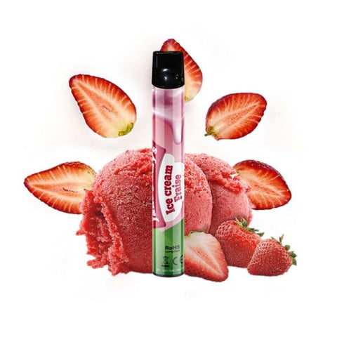 ICE CREAM FRAISE 600 PUFFS - WPUFF BY LIQUIDÉO - Premium Eliquide from LIQUIDEO - Just $6.90! Shop now at CBDeer