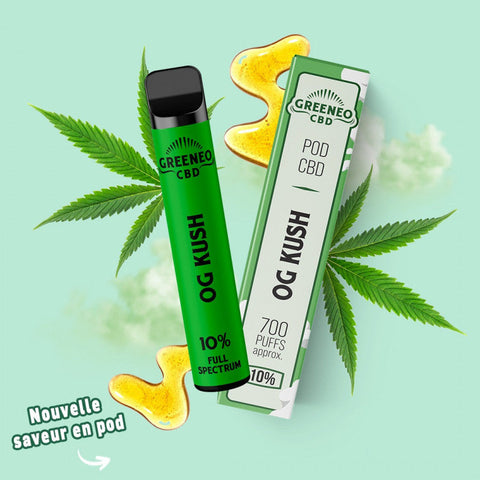 POD OG KUSH 10% CBD - GREENEO - Premium from GREENEO - Just $14.90! Shop now at CBDeer