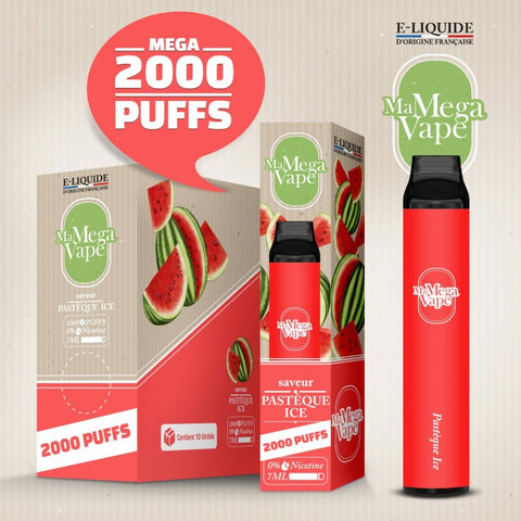 PASTEQUE ICE 2000 PUFFS - MA MEGA VAPE - Premium from MA MEGA VAPE - Just $9.90! Shop now at CBDeer