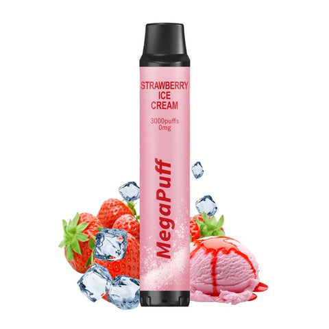 STRAWBERRY ICE CREAM 3000 PUFFS - MEGAPUFF - Premium from MEGAPUFF - Just $12.90! Shop now at CBDeer