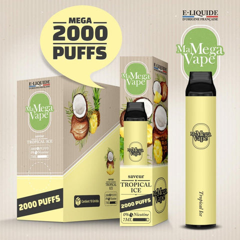 TROPICAL ICE 2000 PUFFS - MA MEGA VAPE - Premium from MA MEGA VAPE - Just $9.90! Shop now at CBDeer