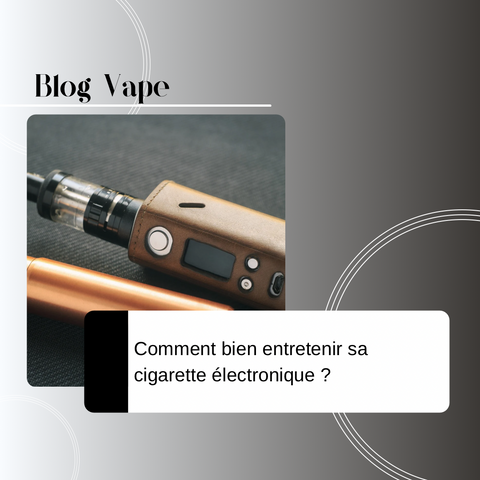 Prolongez la durée de vie de votre e-cigarette avec nos conseils simples : nettoyage, changement de résistance, bon usage… Le guide complet CBDeer.