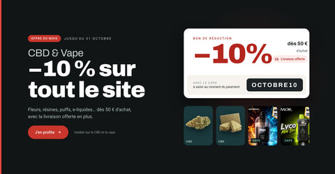 Offre d'octobre : -10 % sur tout le site