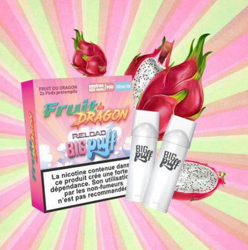 Cartouche Fruit du Dragon / 2pcs - Big Puff Reload