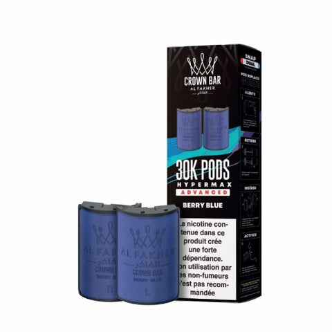 Cartouches Hyper Max Advanced 30k (2pcs) – Crown Bar by Al Fakher