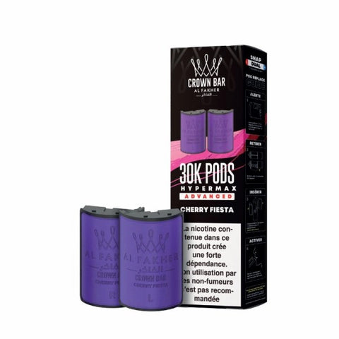 Cartouches Hyper Max Advanced 30k (2pcs) – Crown Bar by Al Fakher