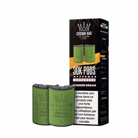 Cartouches Hyper Max Advanced 30k (2pcs) – Crown Bar by Al Fakher