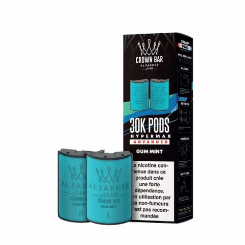 Cartouches Hyper Max Advanced 30k (2pcs) – Crown Bar by Al Fakher