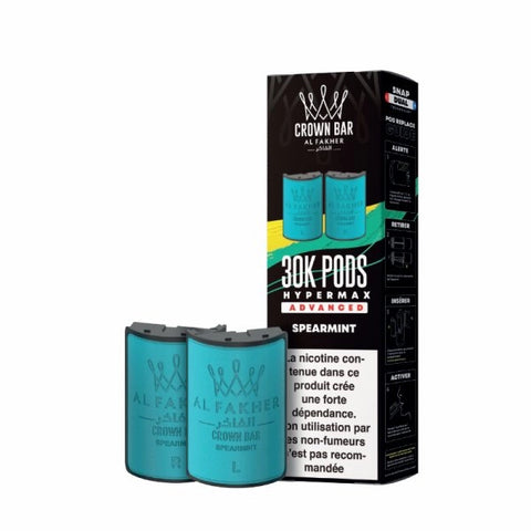 Cartouches Hyper Max Advanced 30k (2pcs) – Crown Bar by Al Fakher