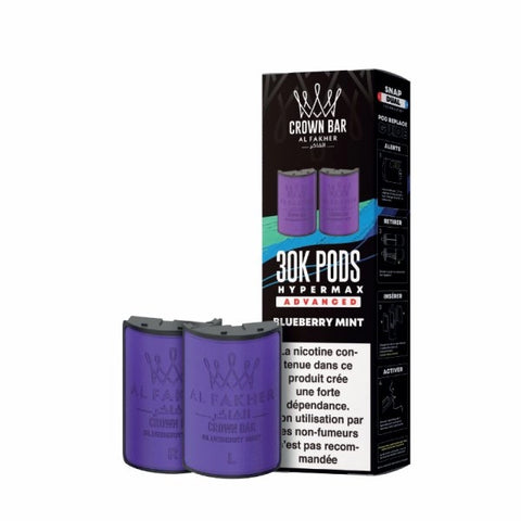 Cartouches Hyper Max Advanced 30k (2pcs) – Crown Bar by Al Fakher