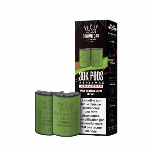 Cartouches Hyper Max Advanced 30k (2pcs) – Crown Bar by Al Fakher