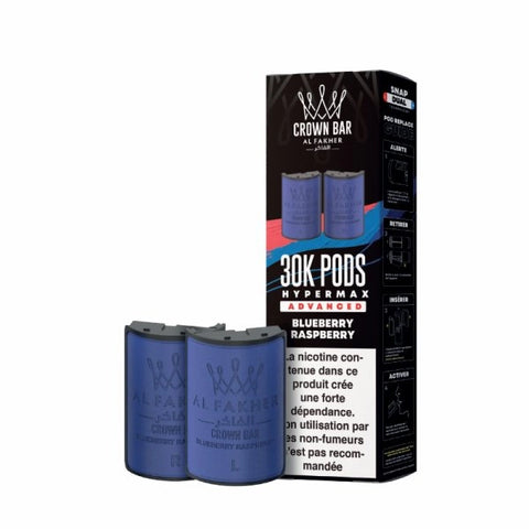 Cartouches Hyper Max Advanced 30k (2pcs) – Crown Bar by Al Fakher