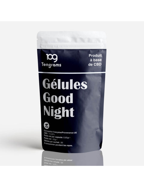 Visuel des Gélules Good Night CBD de la marque Tengrams vendu chez CBDeer