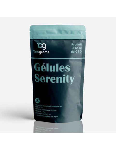 Visuel des Gélules Serenity CBD de la marque Tengrams vendu chez CBDeer